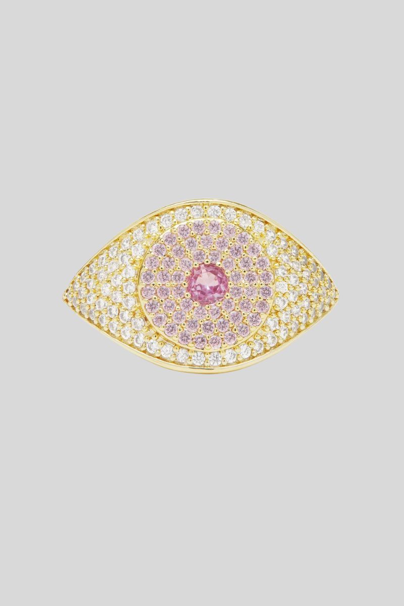 Rose Evil Eye Ring