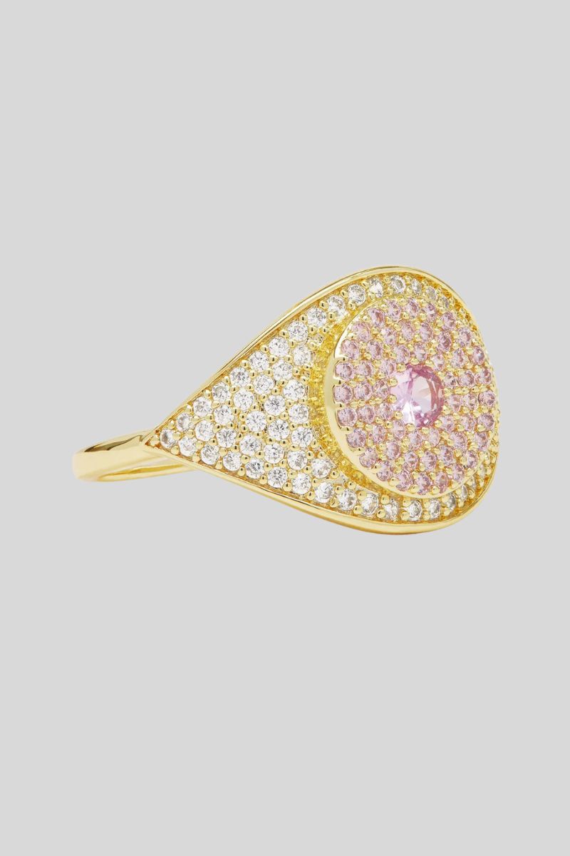 Rose Evil Eye Ring