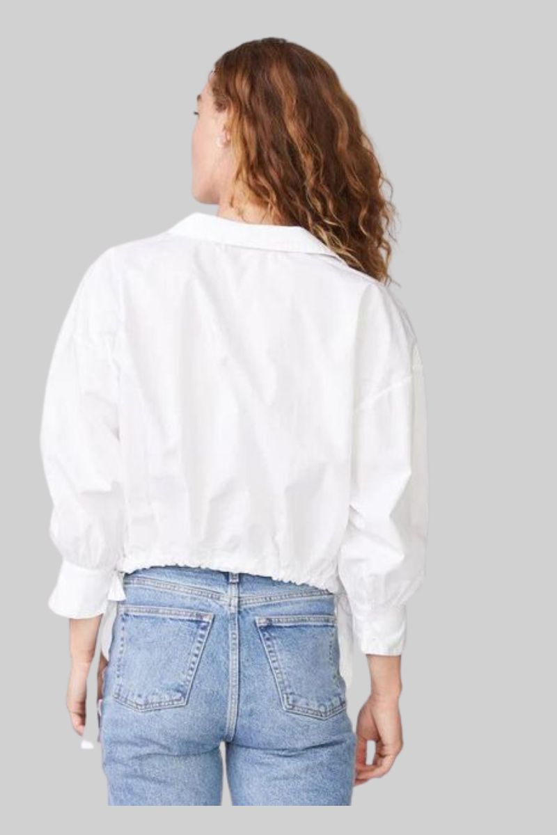 Poplin Tie Hem Shirt