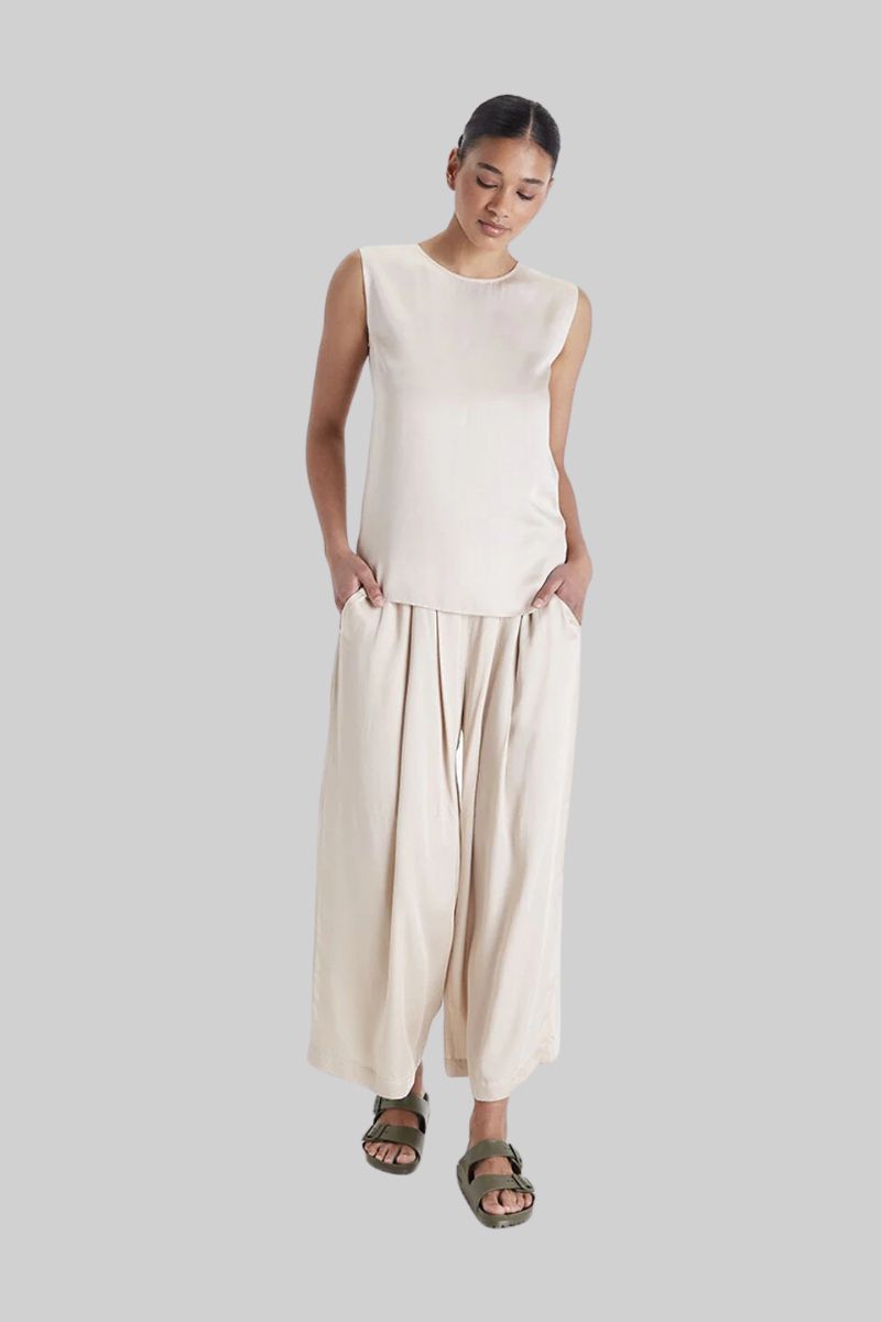 Cropped Palazzo Pants