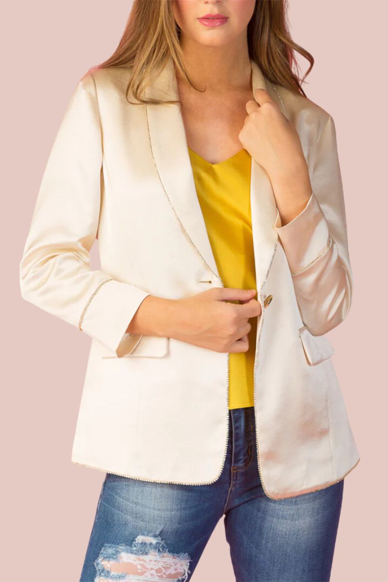Shaw Collar Acetate Jacket