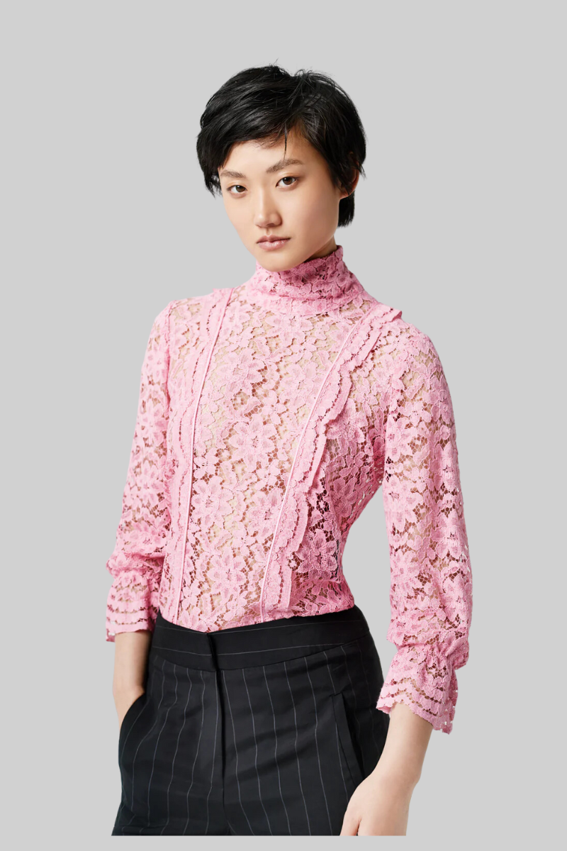 Scalloped Lace Top