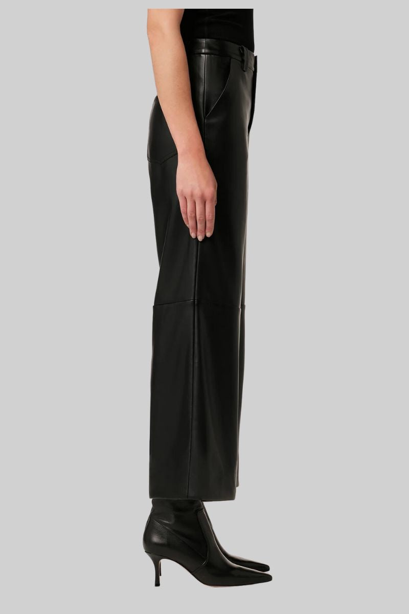 Mia Vegan Leather Crop Trouser