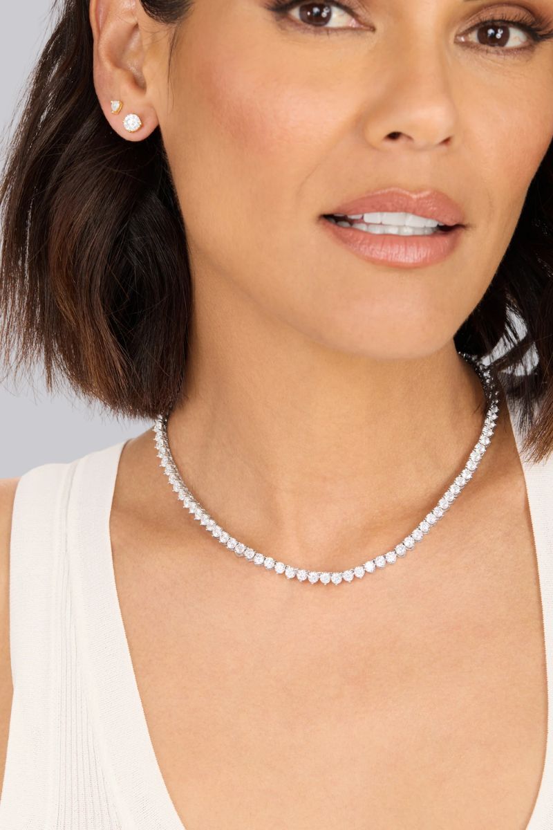 Mama Not Your Basic Tennis Necklace