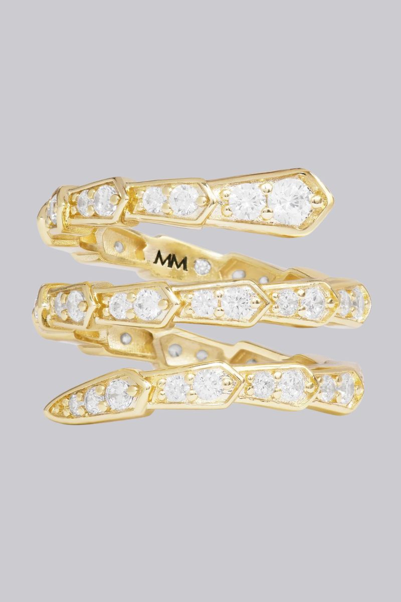 Pave Serpent Ring