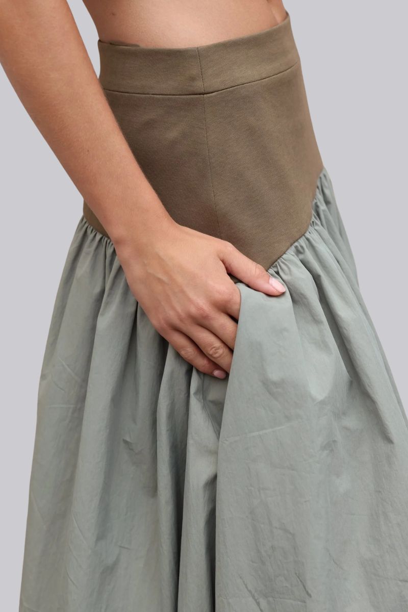 Jude Block Maxi Skirt