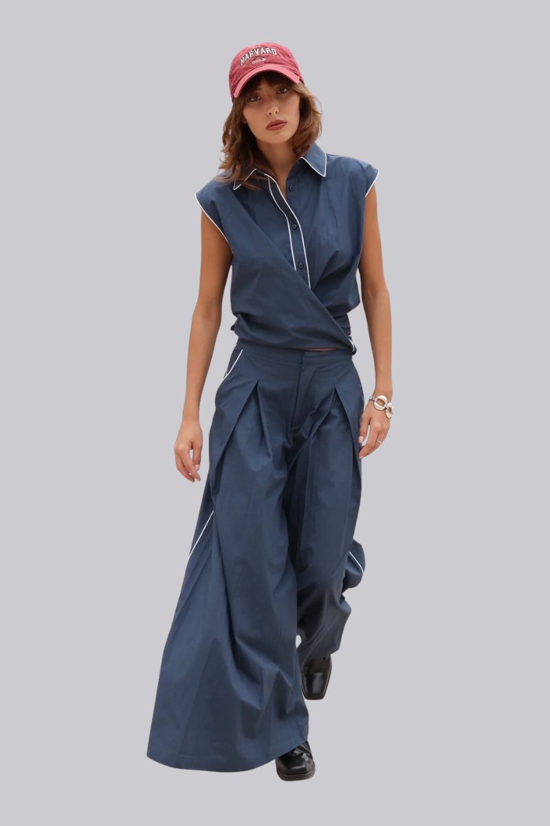 Cisco Sleeveless Wrap Shirt