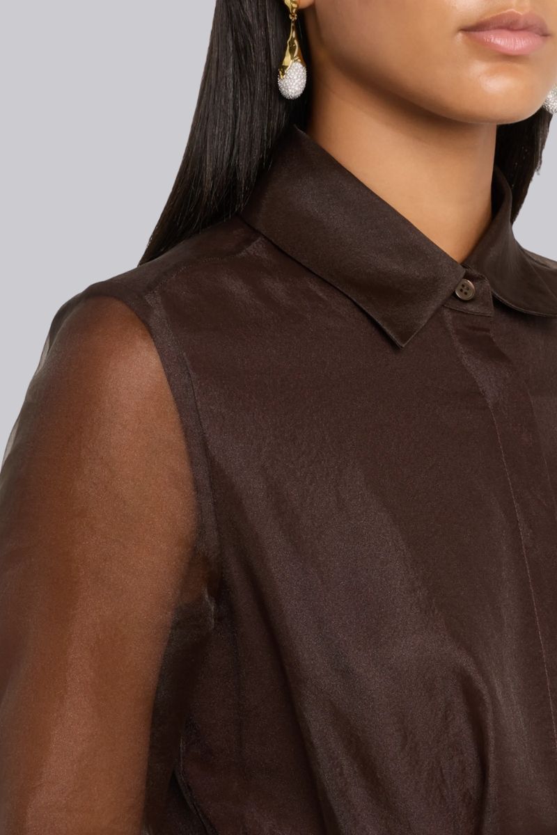 Montgomery Sheer Pleated Midi Dress