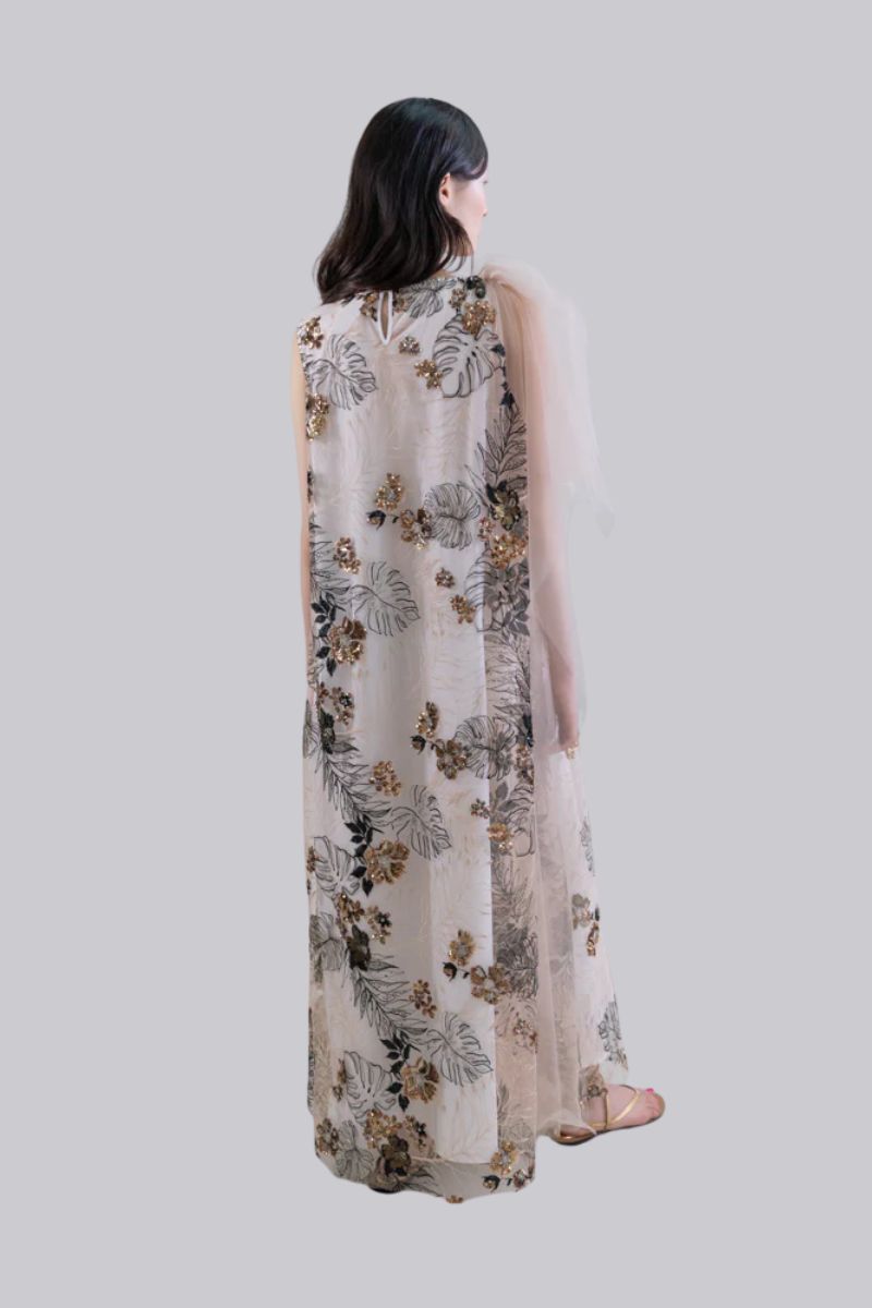 Embroidered Tulle Dress