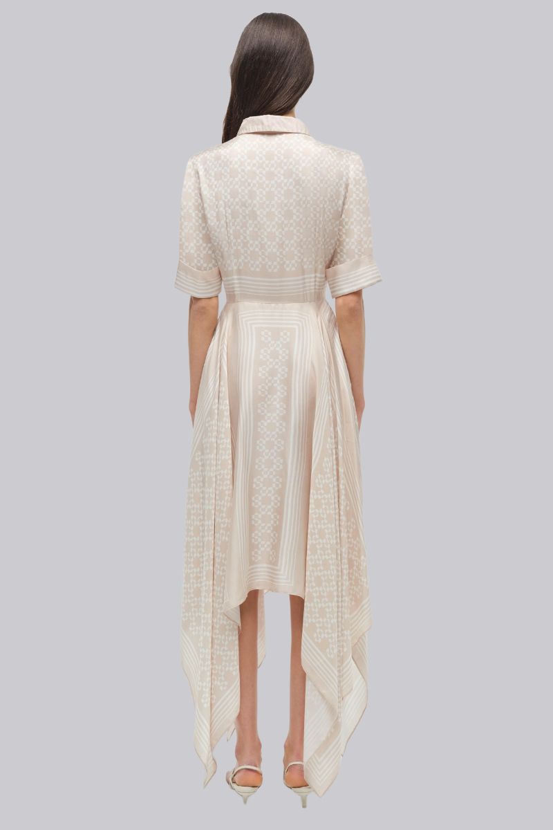 Abrielle Handkerchief Midi Dress