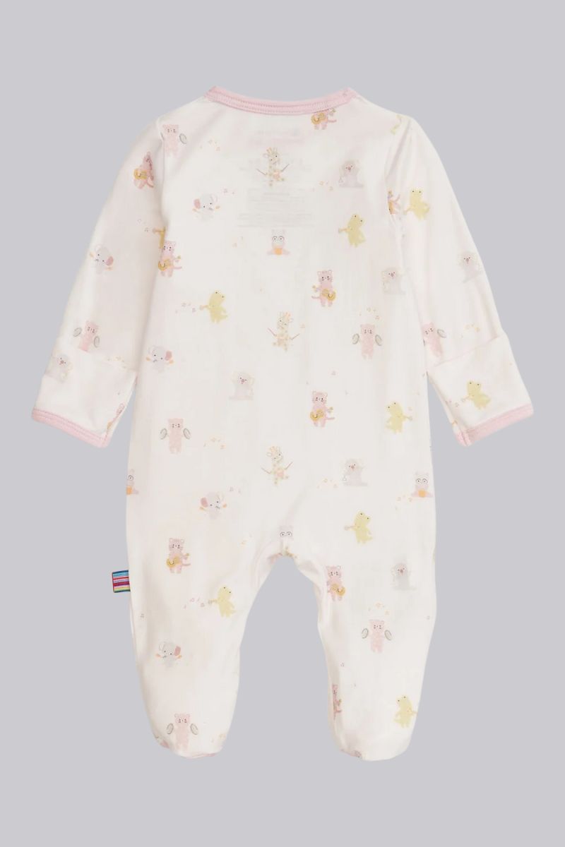 Pink Baby Beats Footie PJ's