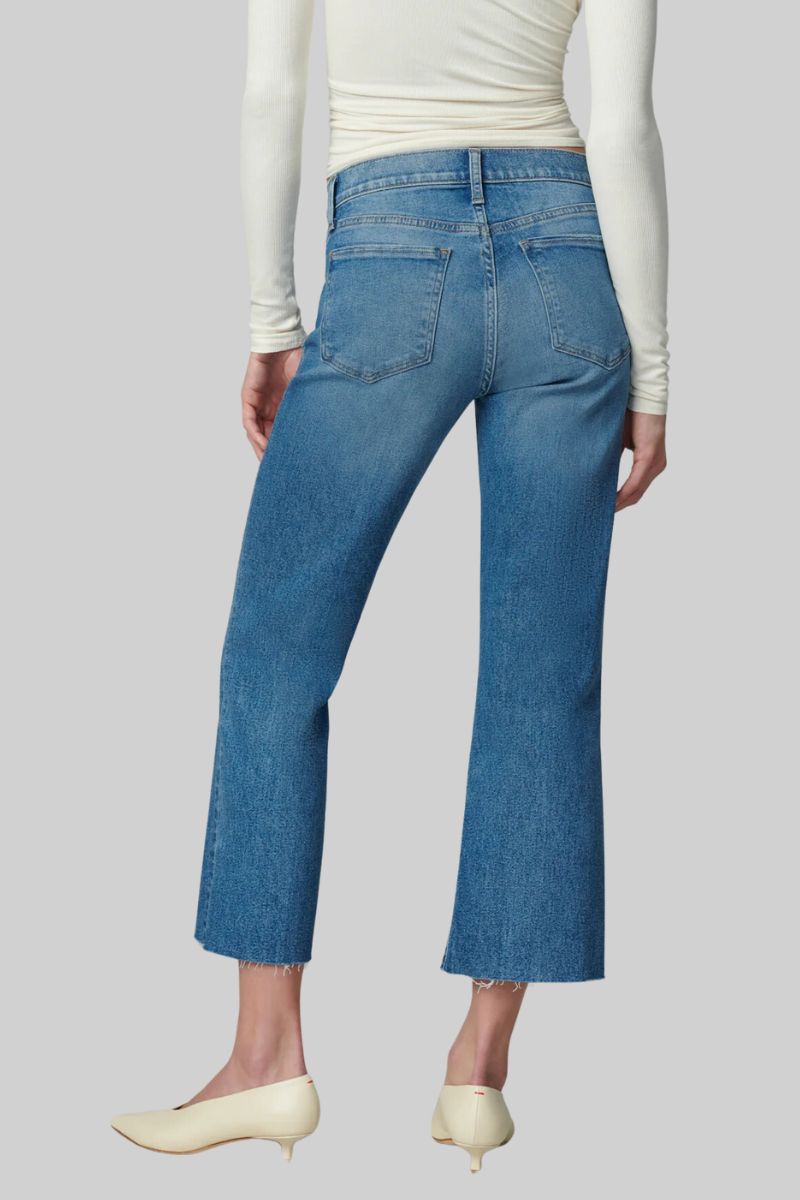 Callie Cropped Bootcut Raw Hem