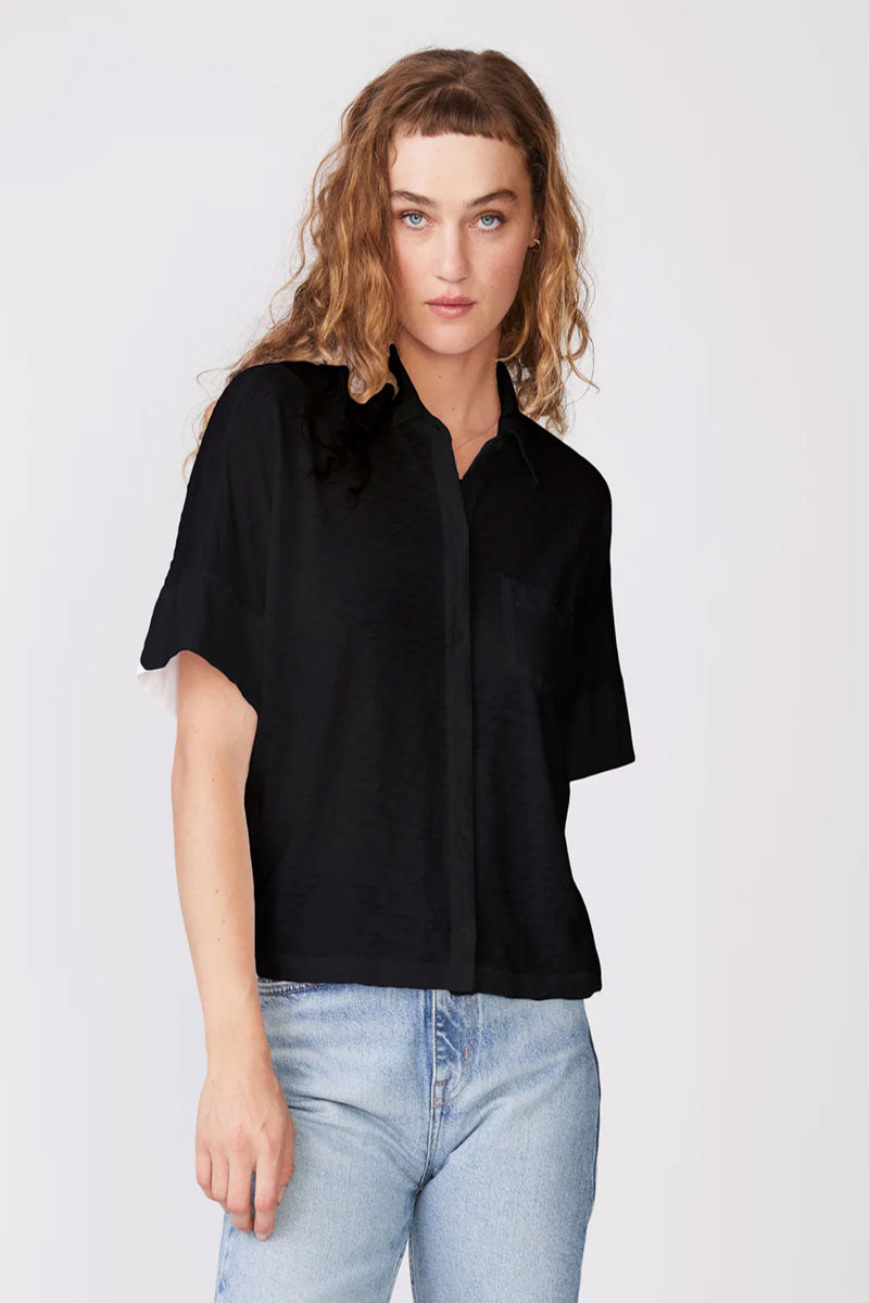 Supima Slub Short Sleeve Pocket Shirt