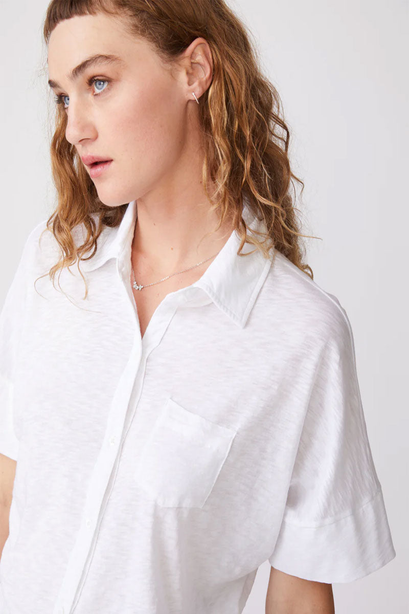 Supima Slub Short Sleeve Pocket Shirt