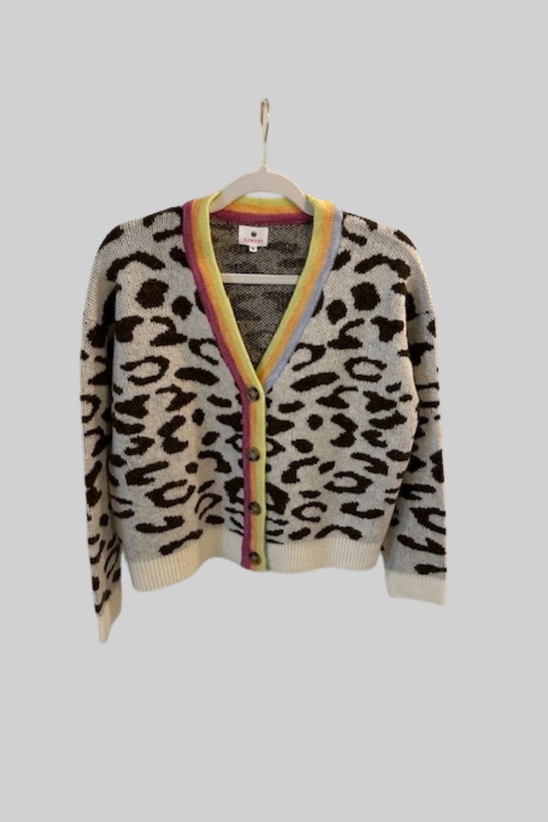 Leopard Boxy Cardigan