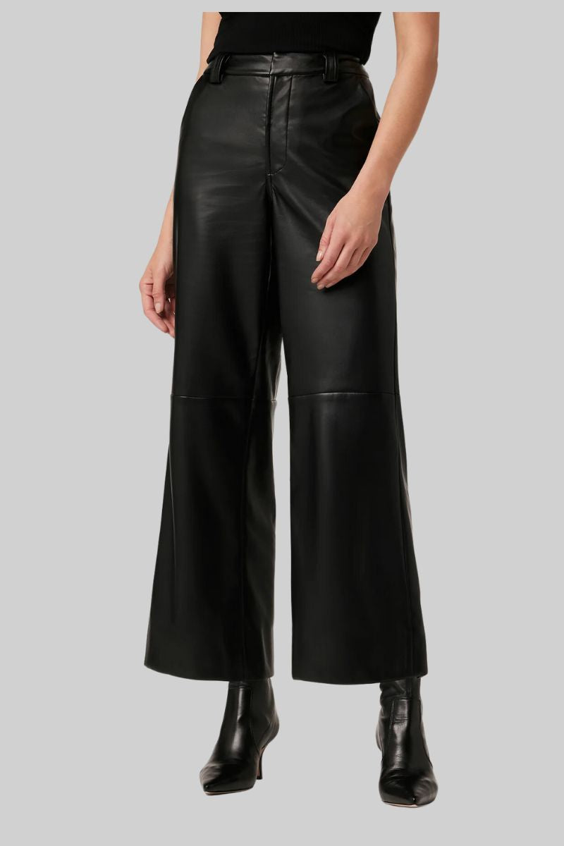 Mia Vegan Leather Crop Trouser