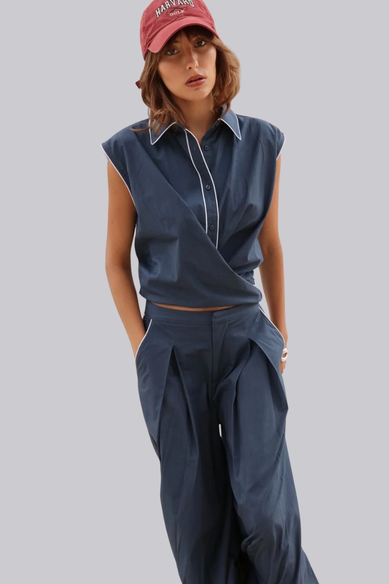 Cisco Sleeveless Wrap Shirt