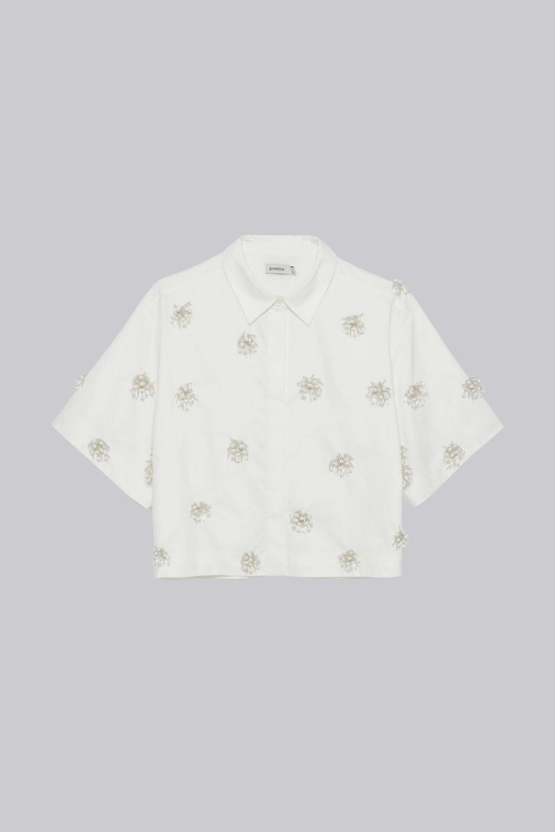 Cosmo Embellished Camp Shirt