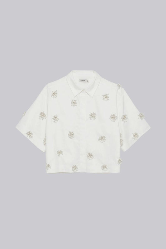 Cosmo Embellished Camp Shirt
