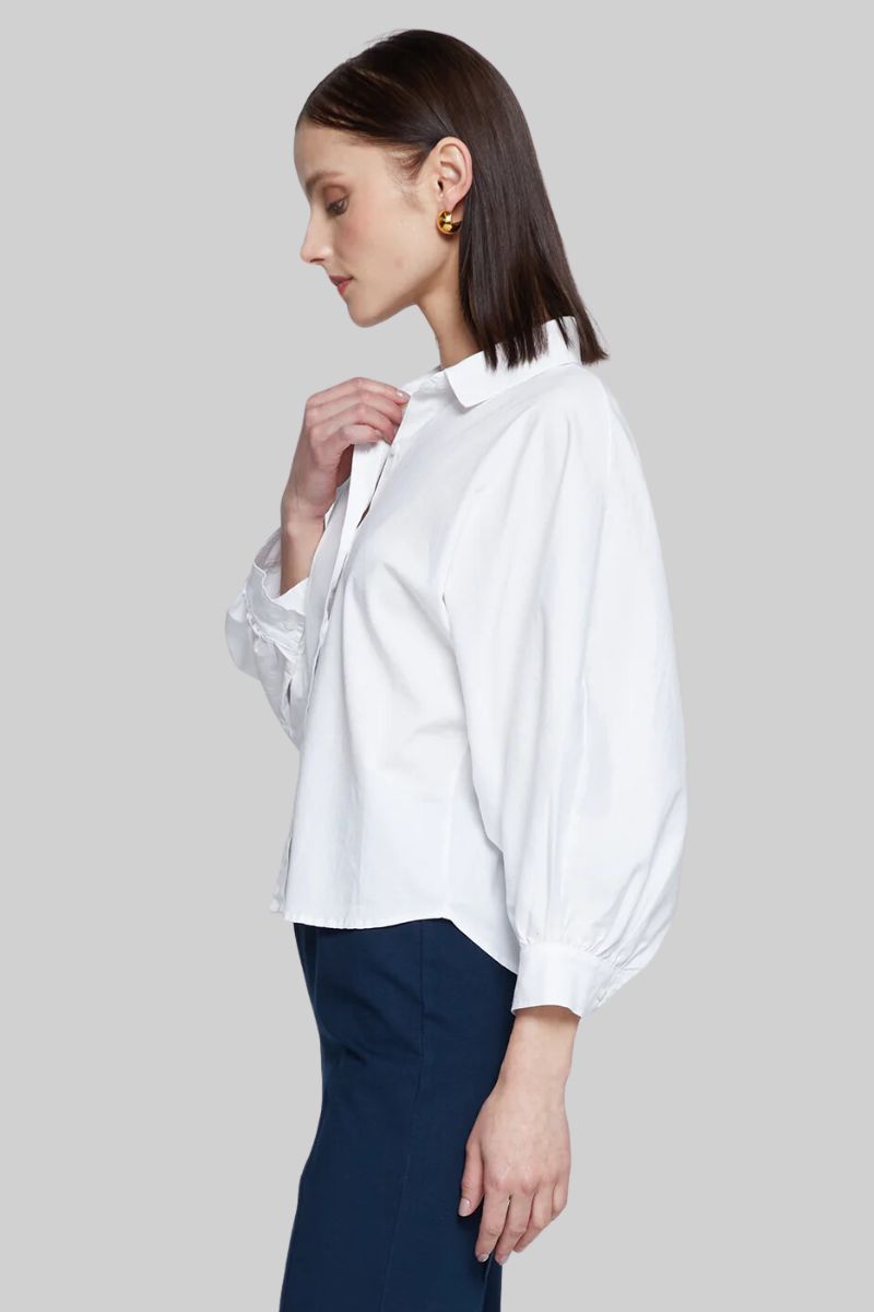 Sandman Poplin Dolman Puff Sleeve