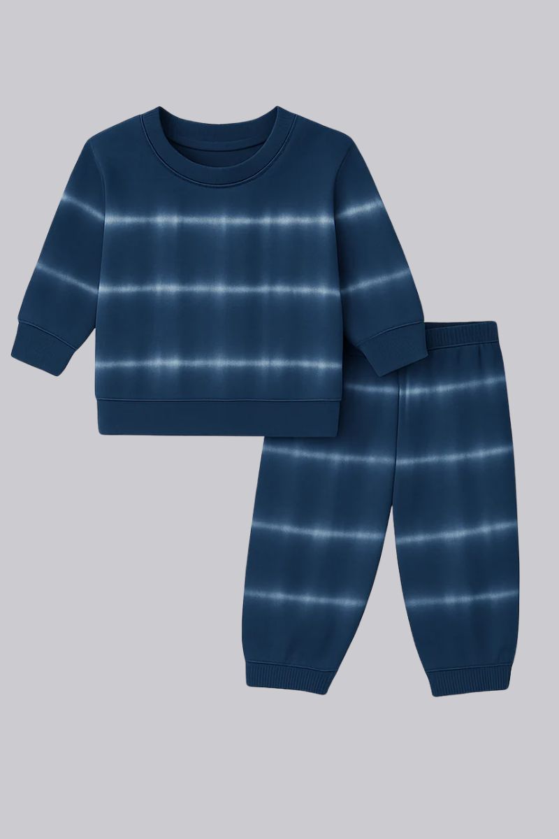 Stripped Ribbed Jogger Set