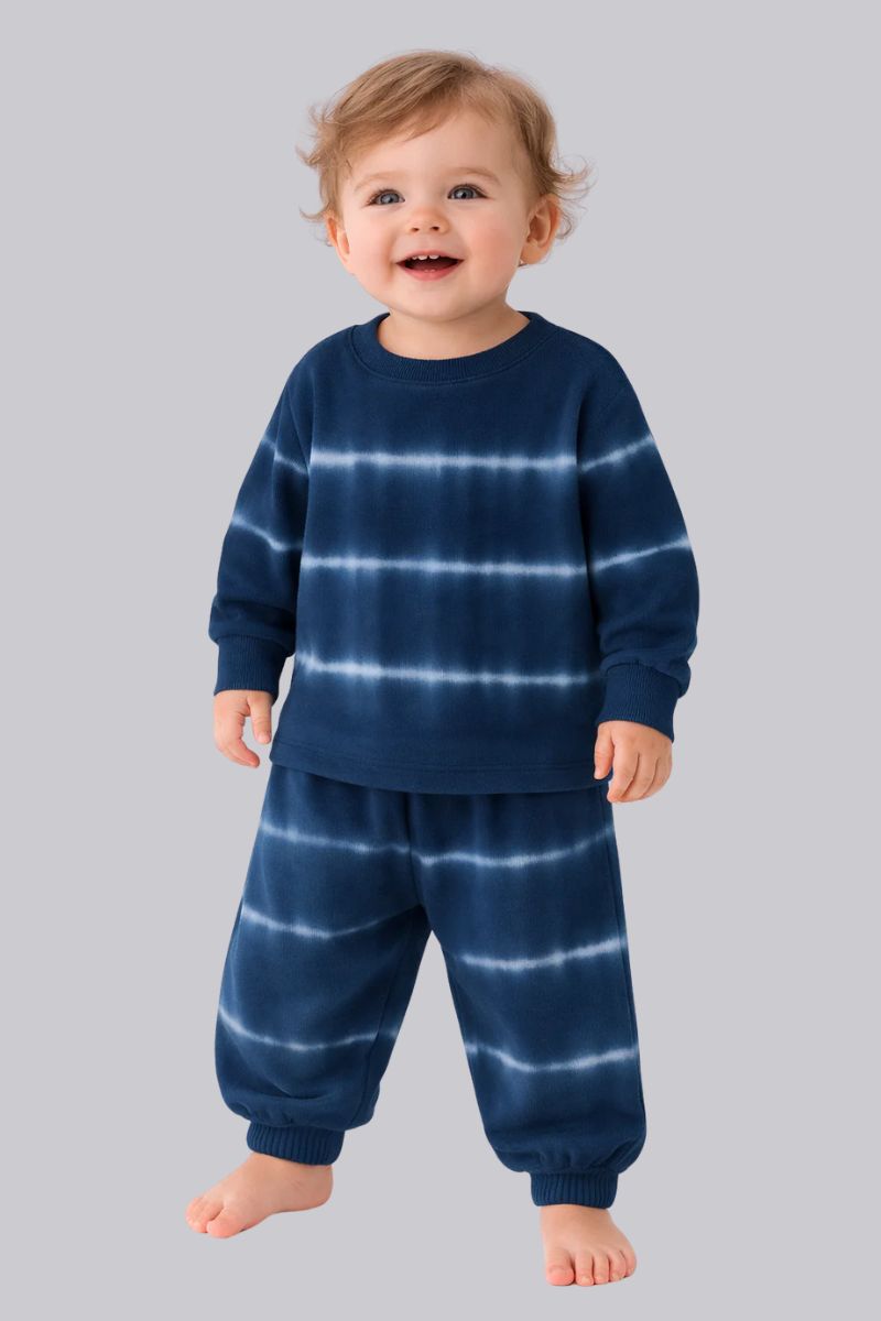 Stripped Ribbed Jogger Set