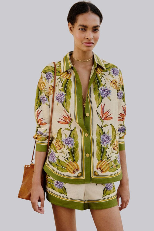 Tropical Scarf Short