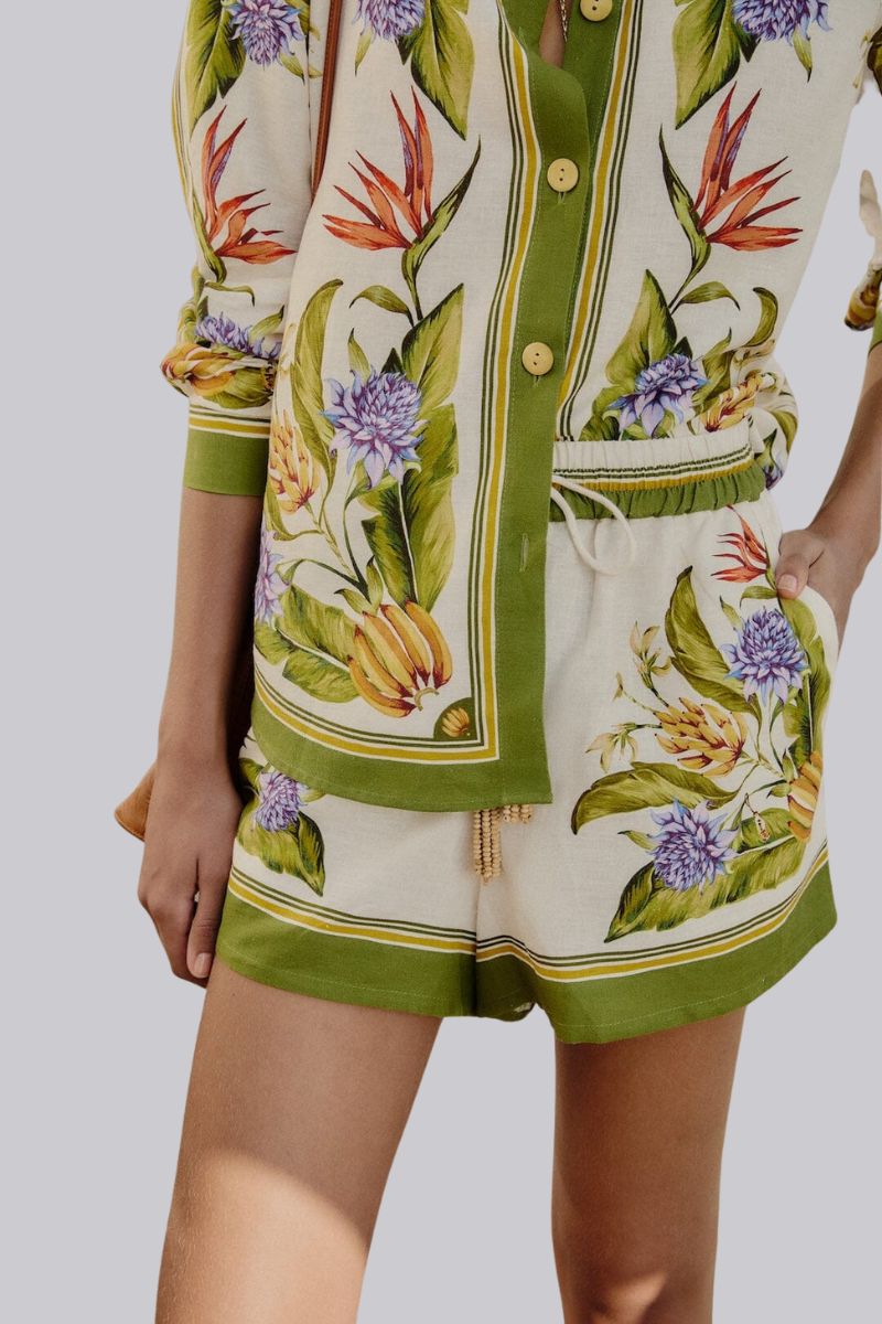Tropical Scarf Short