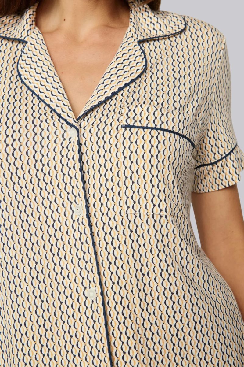 Gisele Printed Sunbeam/Navy