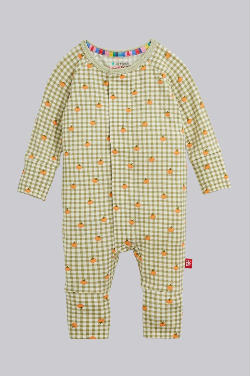 Pumpkin Plaid Convertible Coverall