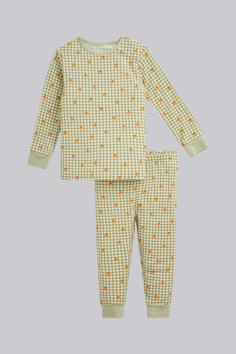 Pumpkin Plaid PJ Set