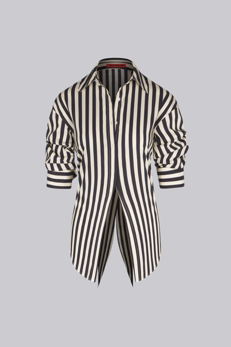 Loch Striped Poplin Button Up