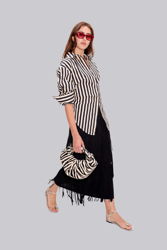 Loch Striped Poplin Button Up