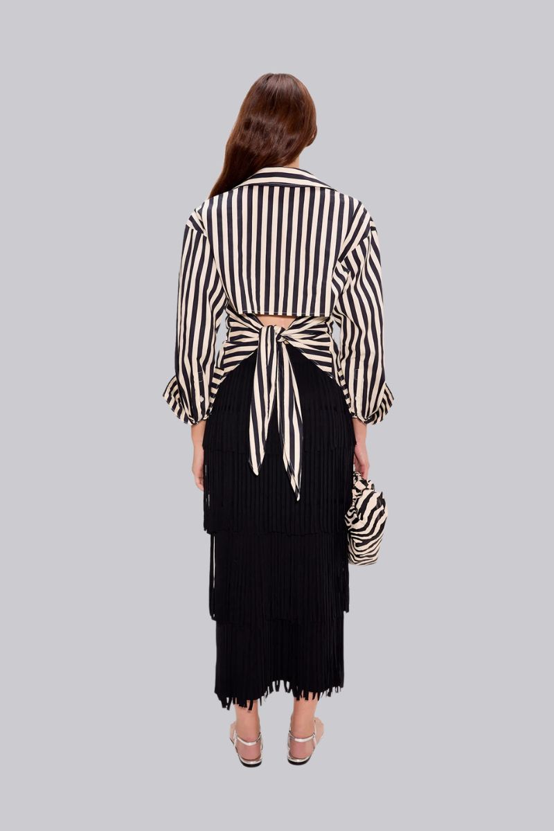 Loch Striped Poplin Button Up