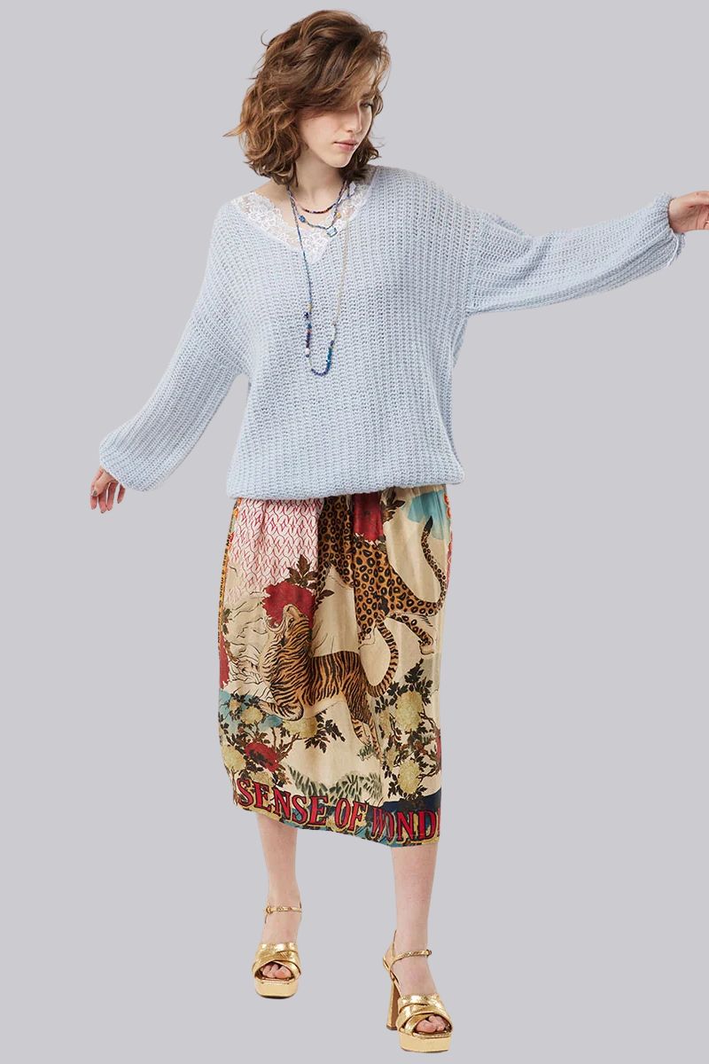 Vanessa Printed Midi Skirt