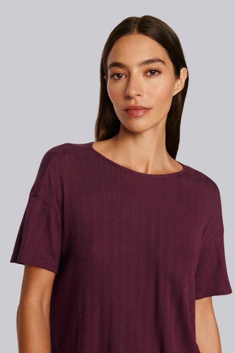 Pointelle Short Sleeve Tee