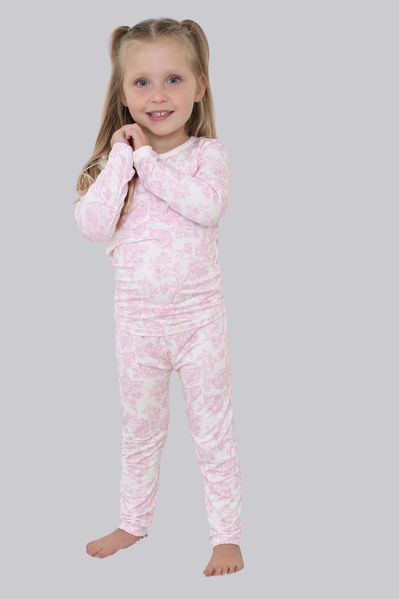 Long Sleeve Pretty In Pink PJ's