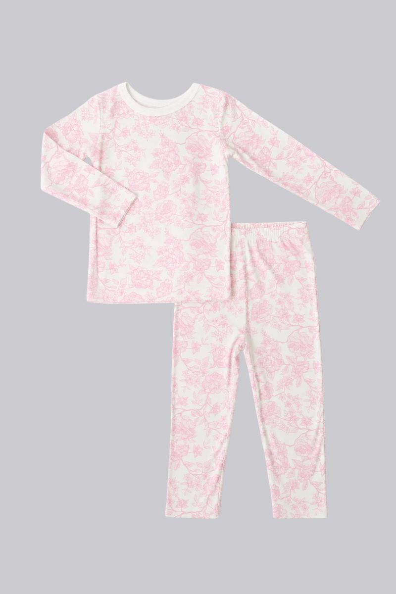 Long Sleeve Pretty In Pink PJ's
