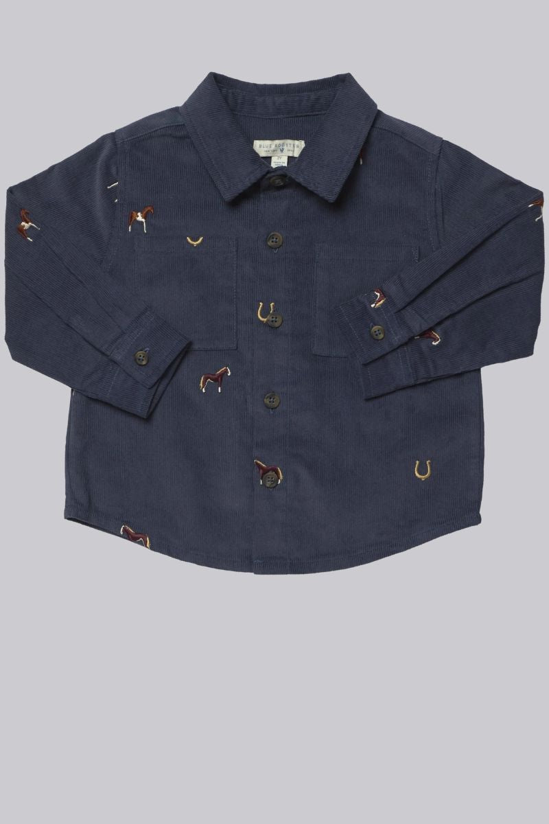 Navy Horse Jack Shirt