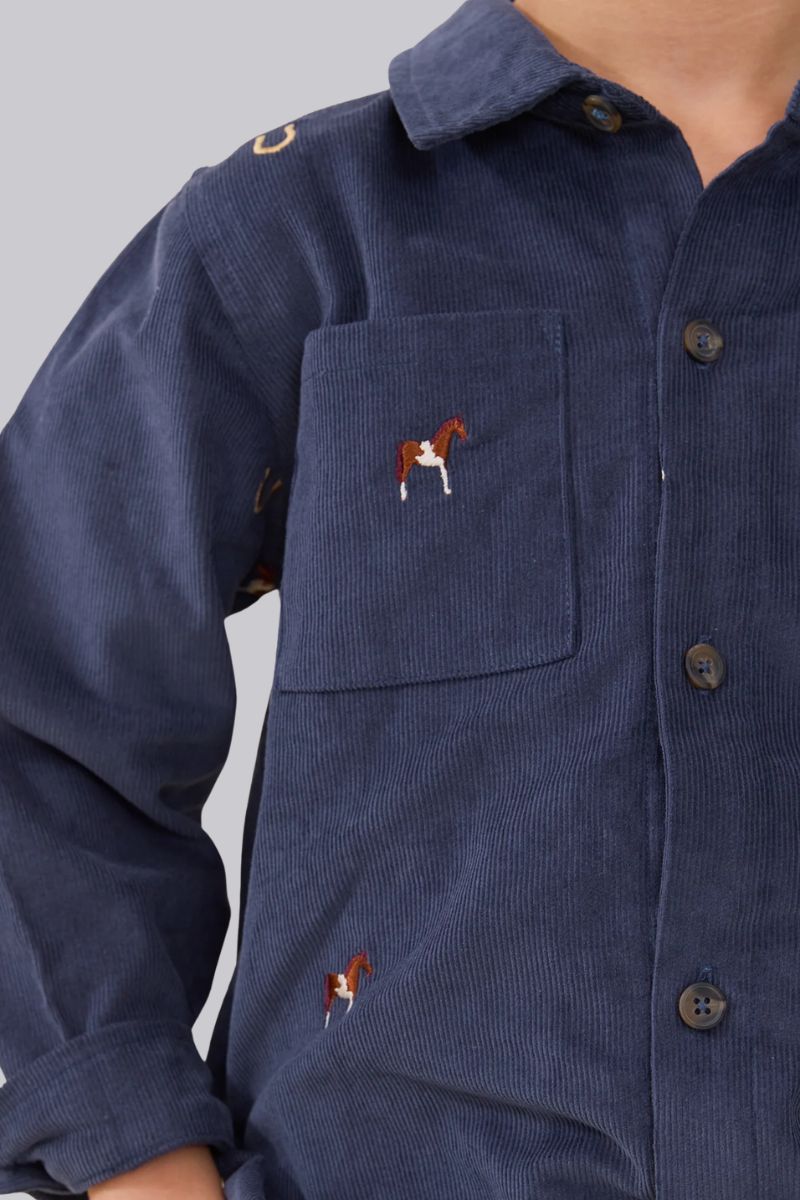 Navy Horse Jack Shirt