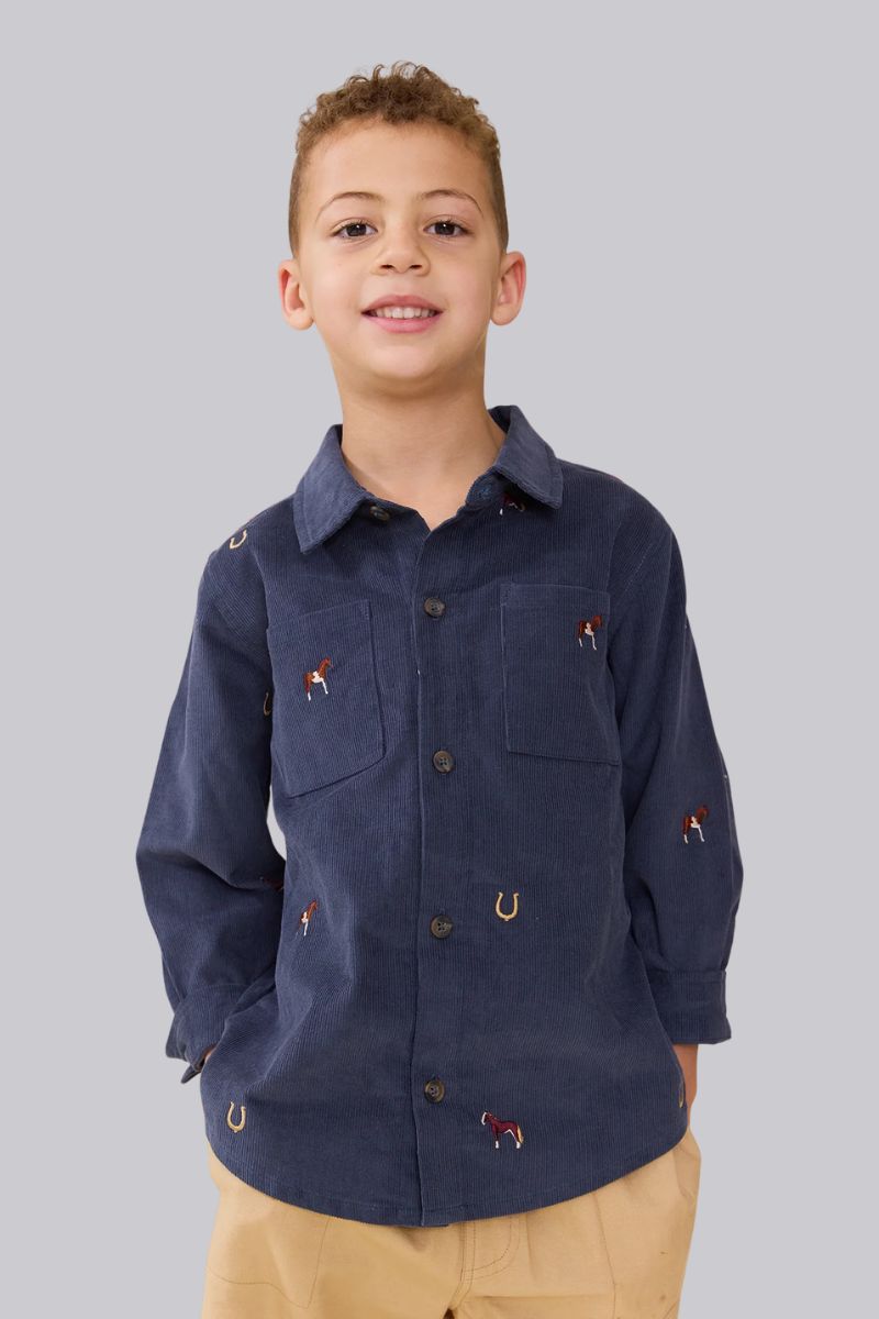 Navy Horse Jack Shirt