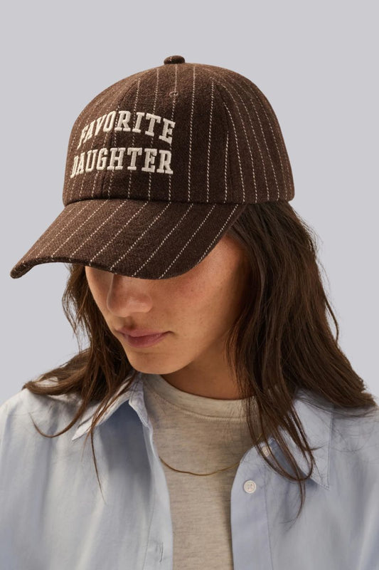Wool Stripe Baseball Hat