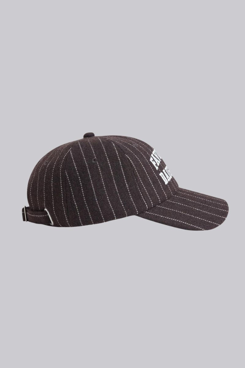 Wool Stripe Baseball Hat
