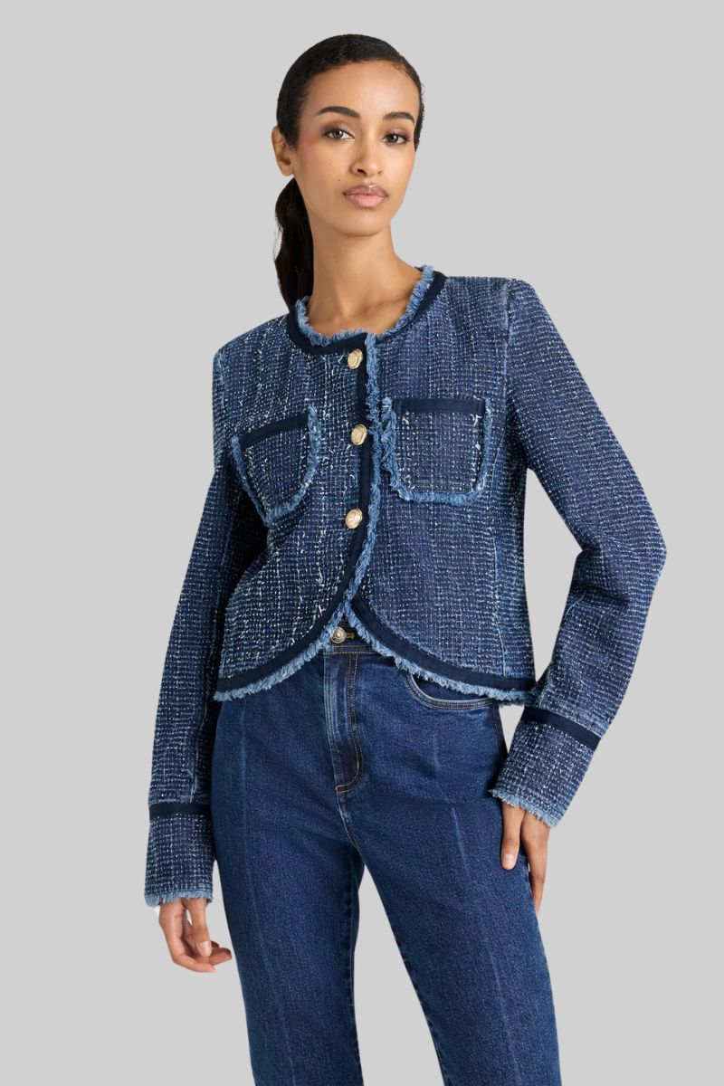 Boucle Denim Zanda Jacket