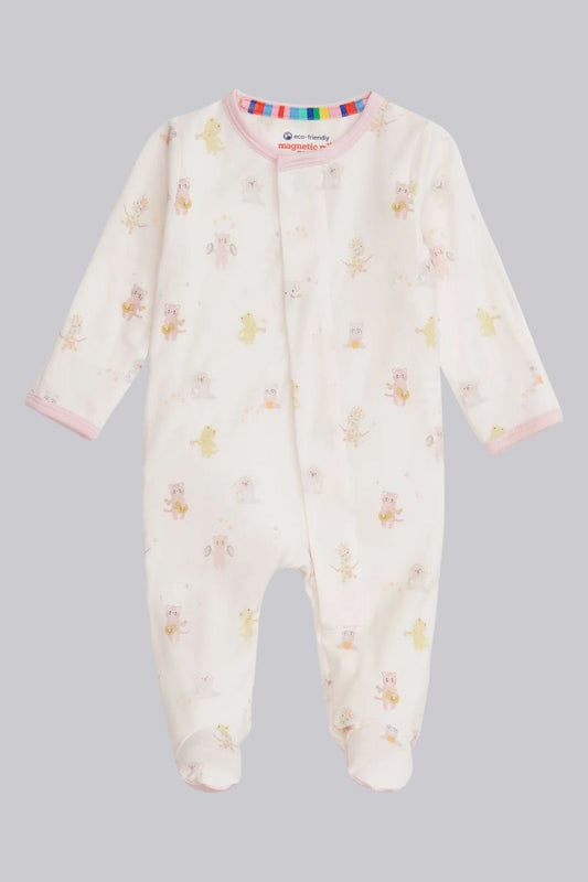 Pink Baby Beats Footie PJ's