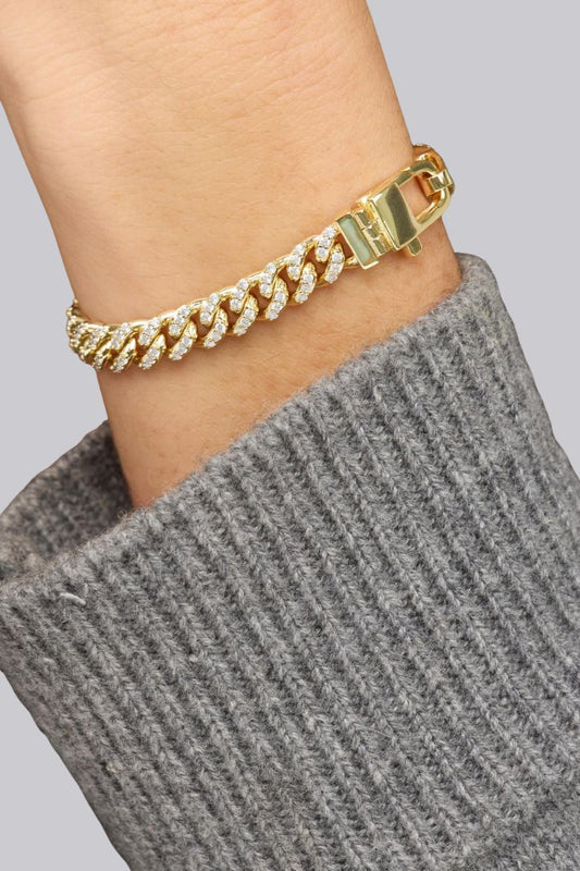 Pave Julian Chain Bracelet