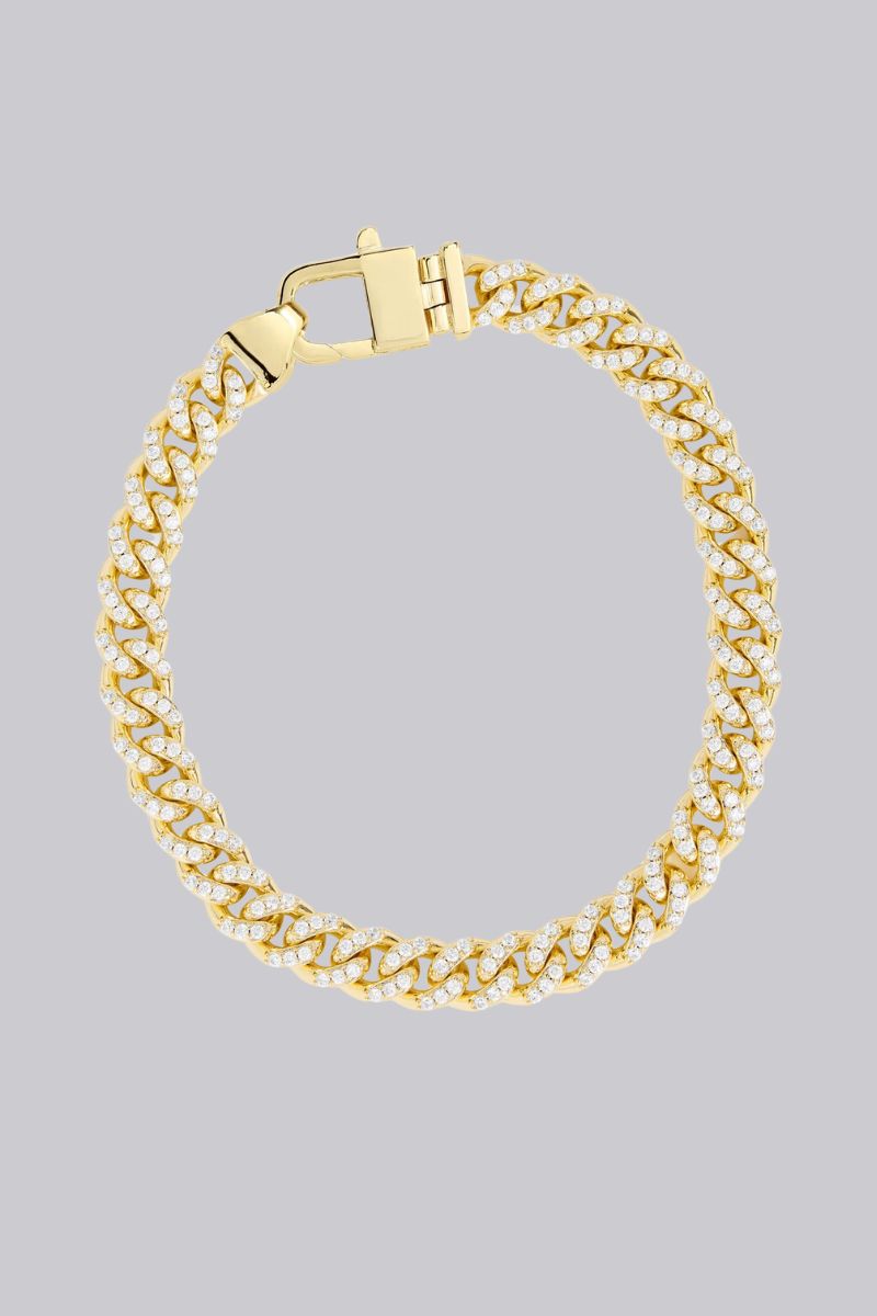 Pave Julian Chain Bracelet