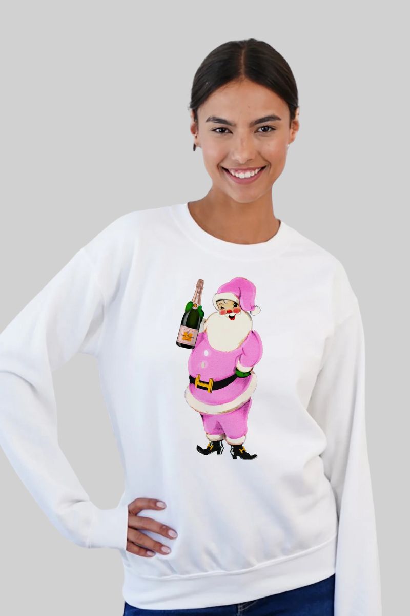 Champagne Santa Sweatshirt